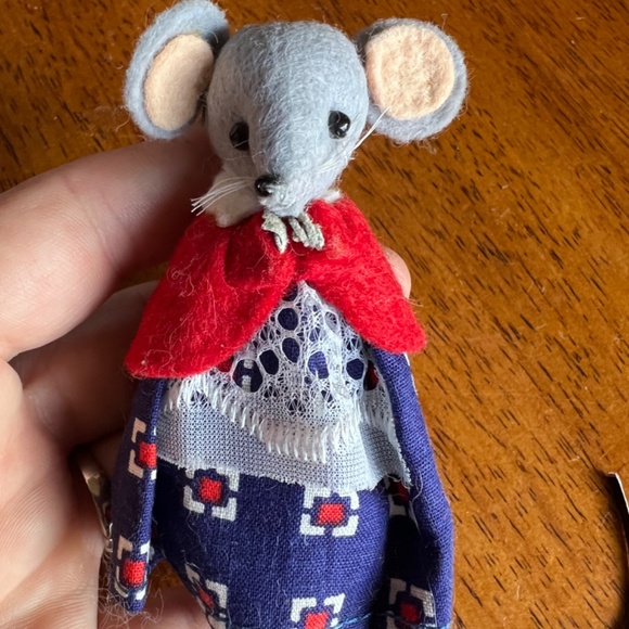 VINTAGE HANDMADE ENGLAND MICE MR & MRS WILLIAM WENSLEYDALE MINIATURES ANAMORPHIC - Picture 6 of 9